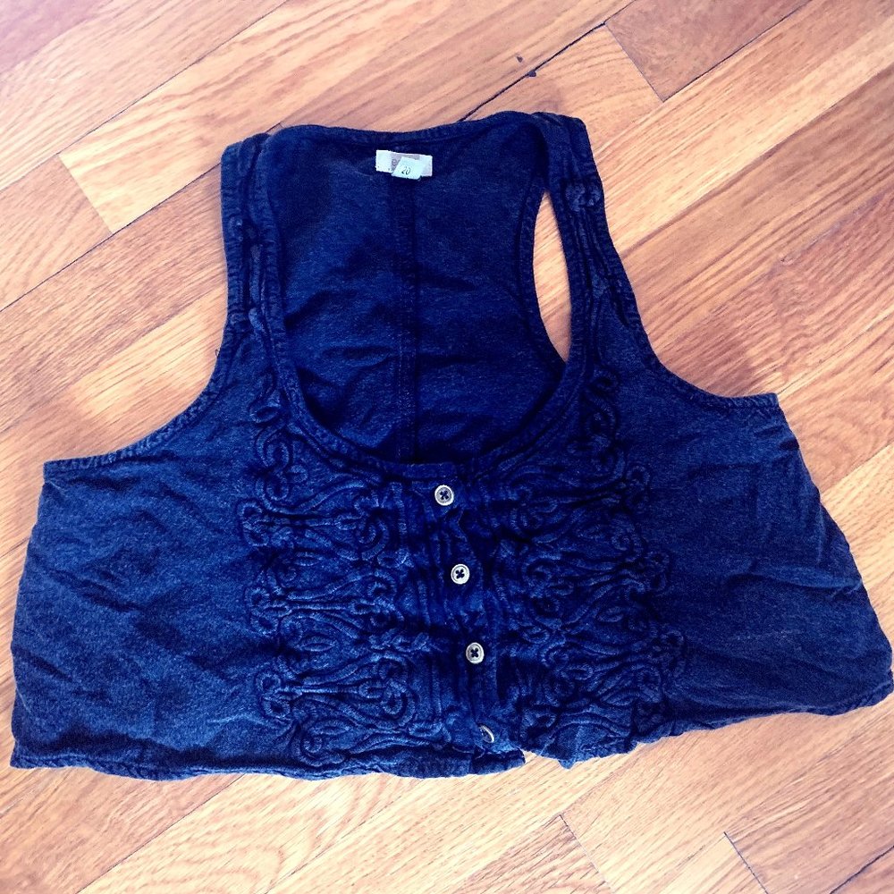 Black Tank Crop Top